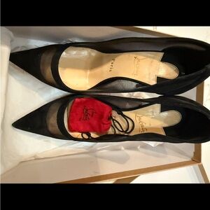 Christian Louboutin Black Heels with Sleek Design